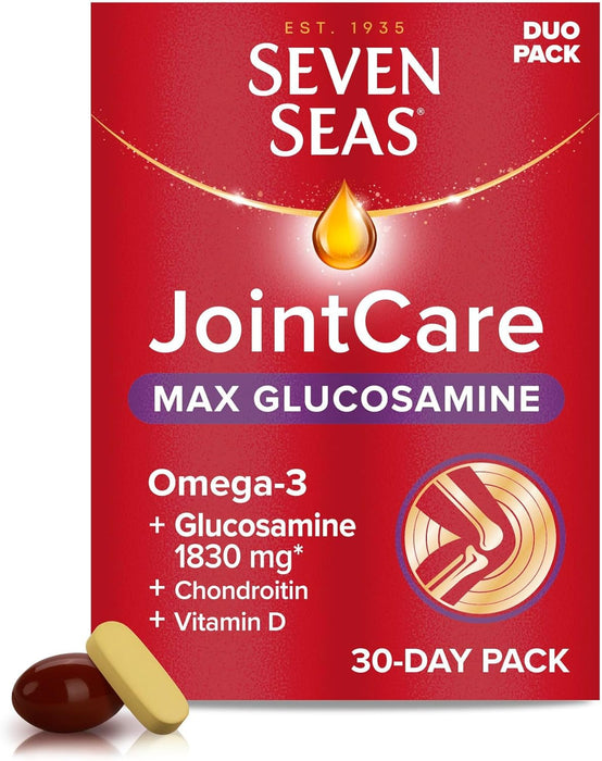 Seven Seas JointCare MAX GLUCOSAMINE â High Strength Glucosamine with Omega-3 & Chondroitin