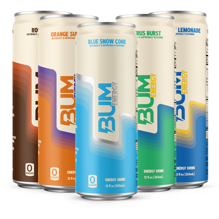 Bum Energy Sugar-Free Energy Drinks 12 x 355ml