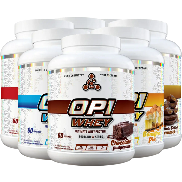Chemical Warfare OP1 Whey Protein 1.8kg ā 20g Protein | High-Quality Blend for Muscle Growth