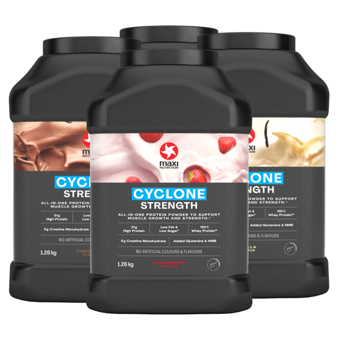 Maxi Nutrition Cyclone Protein Whey Powder 1260g | 31g Protein & 5g Creatine | Low Sugar
