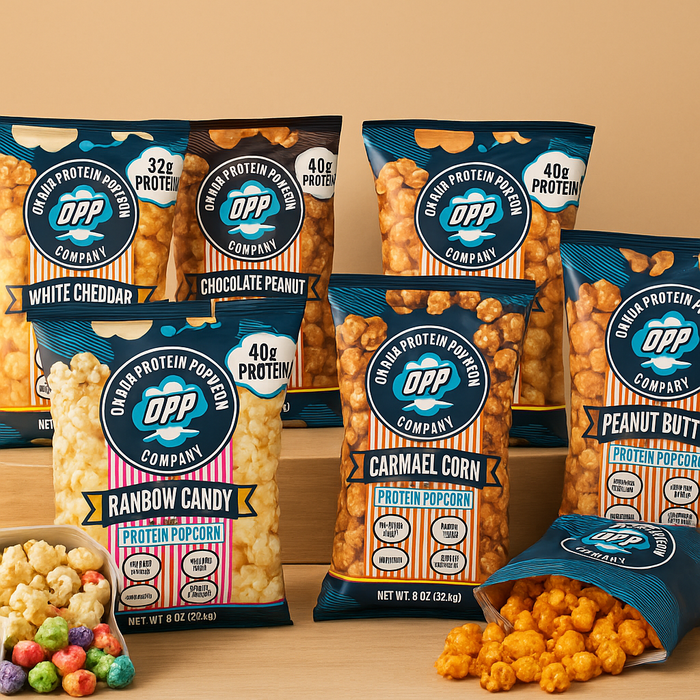Omaha Protein Popcorn â High Protein Snack Variety | 8 Gourmet Flavours