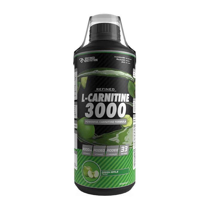 Refined Nutrition L-Carnitine 3000 500ml - Green Apple - Sports Drink at MySupplementShop by Refined Nutrition