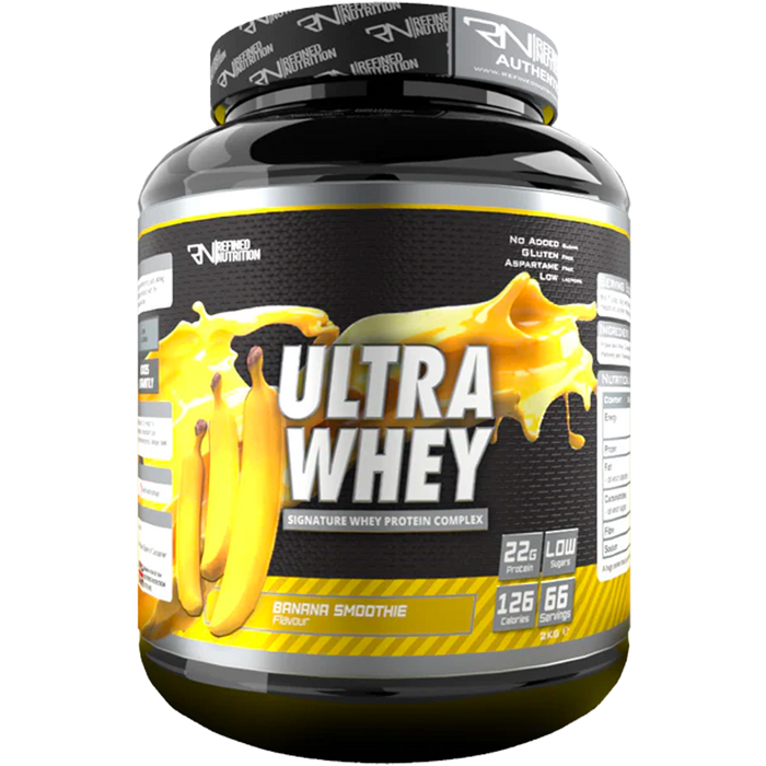 Refined Nutrition Ultra Whey 2kg - Banana Smoothie - Sports Nutrition at MySupplementShop by Refined Nutrition