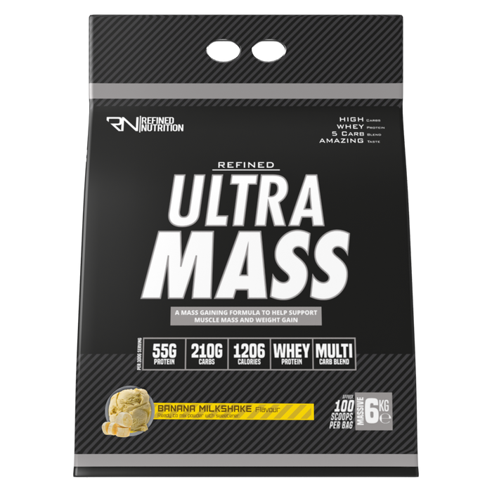 Refined Nutrition Ultra Mass 6kg - Banana Milkshake - Sports Nutrition at MySupplementShop by Refined Nutrition