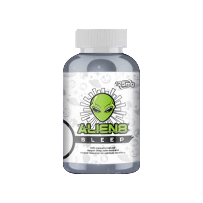Alien8 Sleep 60 Capsules â Advanced Sleep Aid with Magnesium, 5-HTP, and Valerian for Deep Relaxation and Recovery