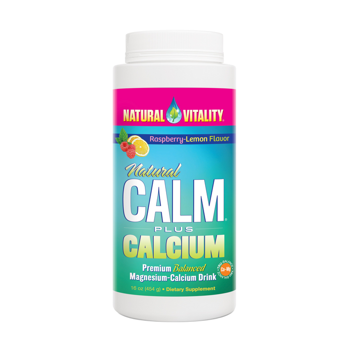 Natural Vitality Natural Calm Plus Calcium Raspberry Lemon 454g