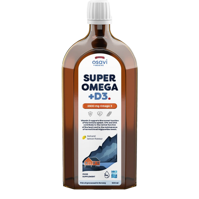 Osavi Super Omega + D3 2900mg Omega 3 (Lemon) 500 ml.