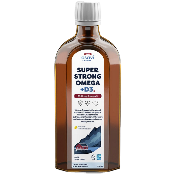 Osavi Super Strong Omega + D3 3500mg Omega 3 (Lemon) 250 ml.