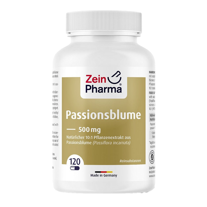 Zein Pharma Passion Flower 500mg 120 caps