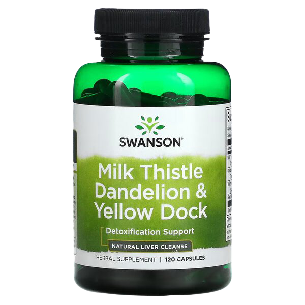 Swanson Milk Thistle Dandelion & Yellow Dock 120 caps