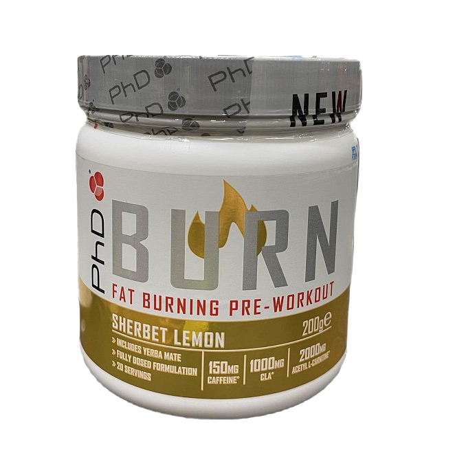 PhD Burn PreWorkout Sherbet Lemon 200g