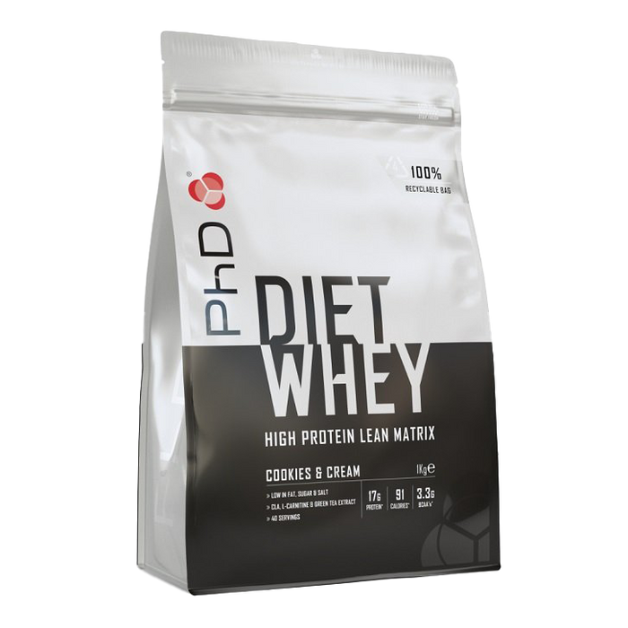 PhD Diet Whey Cookies & Cream 1000g