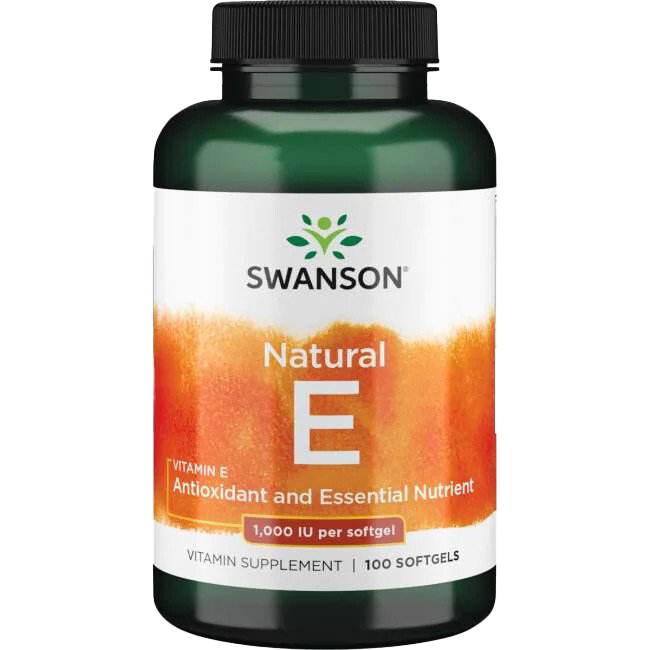 Swanson Vitamin E 1000 IU 100 softgels
