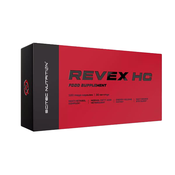 Scitec Nutrition Revex HC 120 Capsules â Advanced Fat Metabolism Support with 29 Active Ingredients