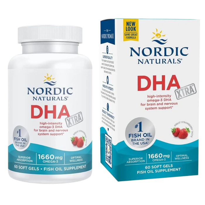 Nordic Naturals DHA Xtra, 1660 mg Erdbeere â 60 Kapseln