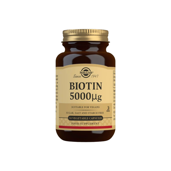 Solgar Biotin 5000 ”g Vegetable Capsules Pack of 50
