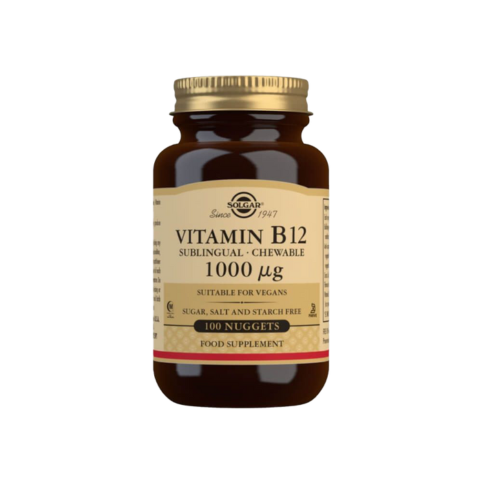 Solgar Vitamin B12 1000 ”g Sublingual Chewable Nuggets Pack of 100