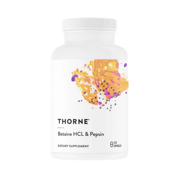 Thorne Research Betaine HCL & Pepsin 225 Capsules