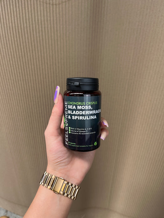 Feel Supreme Seamoss with Bladderwrack and Spirulina | Detox Blend 90Veg Caps