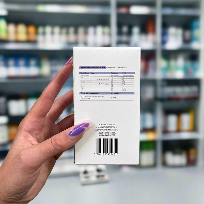 Osavi PQQ 20mg Capsules – Vegan, Clean Label, Sugar-Free Supplement