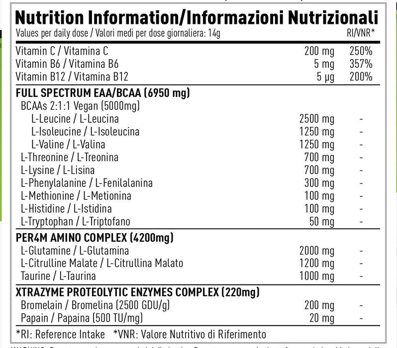 Per4m Amino Xtra 420g - BCAAs at MySupplementShop by PER4M Nutrition