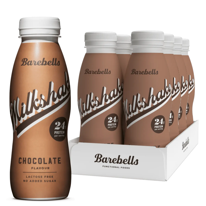 Barebells Protein-Milchshake, 8 x 330-ml-Flaschen, proteinreicher Shake, ohne Zuckerzusatz, laktosefrei, 24 g Protein
