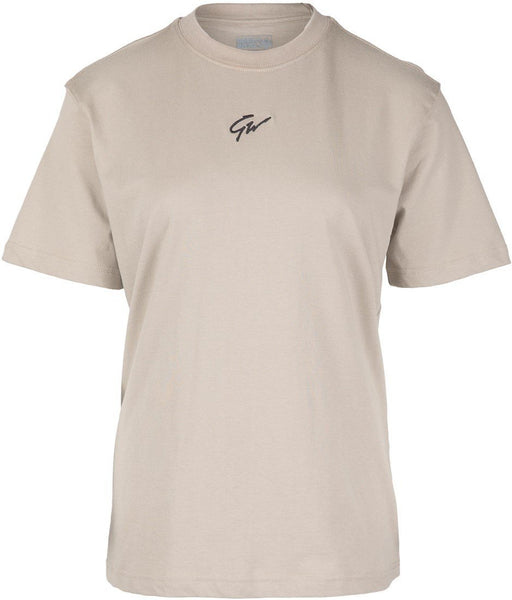 Gorilla Wear Bixby Oversized T-Shirt - Beige - XS - T-Shirt at MySupplementShop by Gorilla Wear