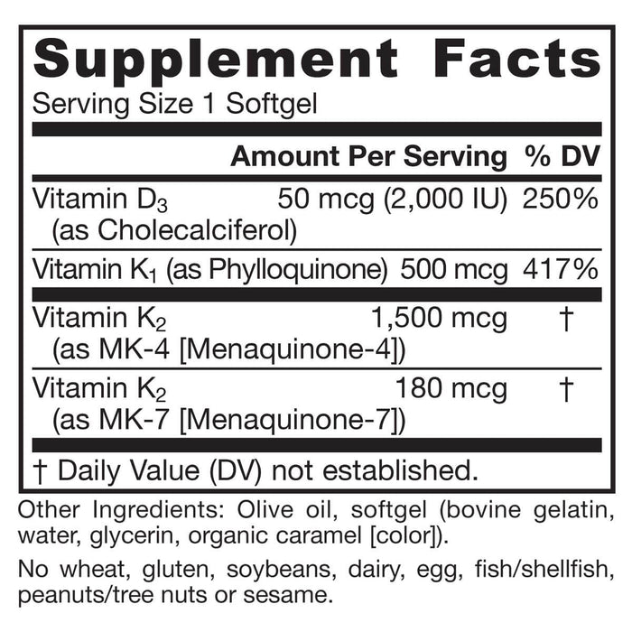 Jarrow Formulas K-Right 60 Softgels - Vitamins & Minerals at MySupplementShop by Jarrow Formulas
