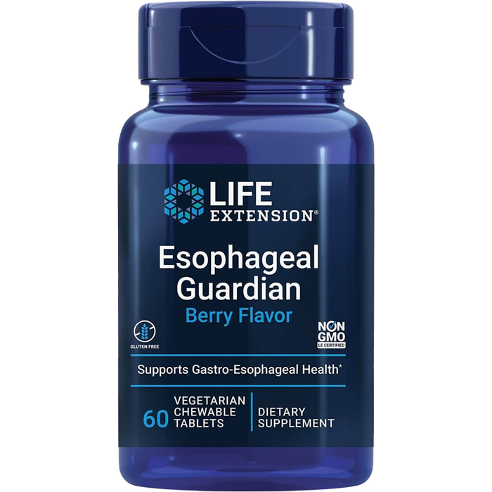 Life Extension Esophageal Guardian, Beerengeschmack – 60 vegetarische Kautabletten