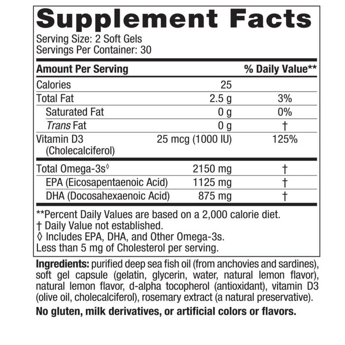 Nordic Naturals Ultimate Omega-D3 2X 60 Softgels - Omegas, EFAs, CLA, Oils at MySupplementShop by Nordic Naturals
