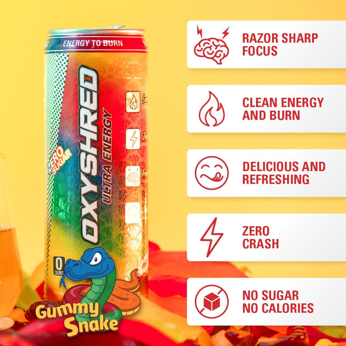 EHP Labs OxyShred Ultra Energy Drink RTD 12x355ml - Pre Workout at MySupplementShop by EHP Labs