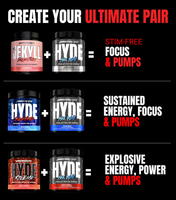 ProSupps Hyde Max Pump - Stim Free Pre-Workout 20 Serv